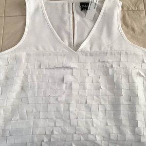 Saks Beautiful white blouse, worn once
